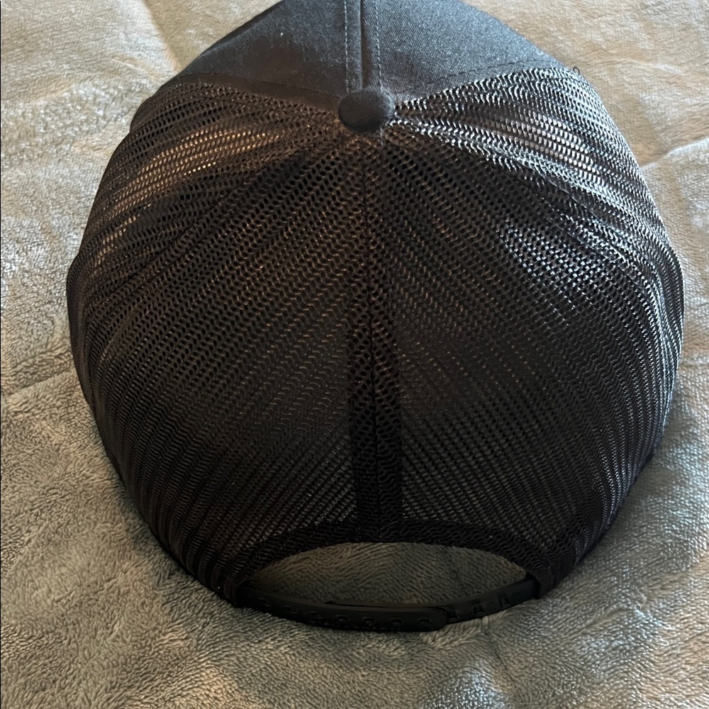 Black Flat Bill Snapback Hat - image 6